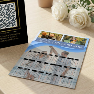 Calendrier Magnétique Personnalisé 2026 avec Photo