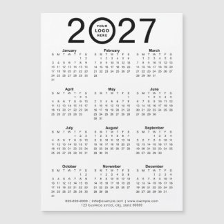 Calendrier Magnétique Personnalisé 2027 Avec Logo