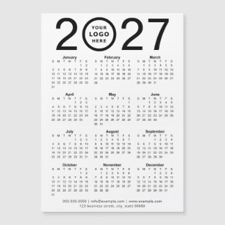 Calendrier Magnétique Personnalisé 2027 Avec Logo