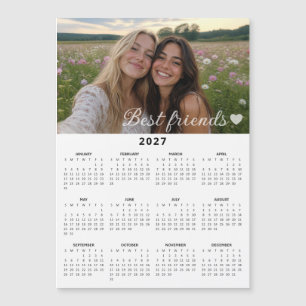 Calendrier magnétique personnalisé avec photo des
