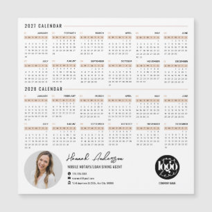 Calendrier magnétique personnalisé pour entreprise