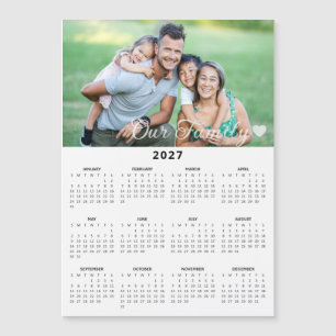 Calendrier magnétique personnalisé pour notre fami