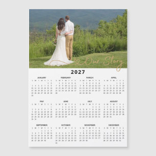 Calendrier magnétique photo personnalisé 2027 Notr