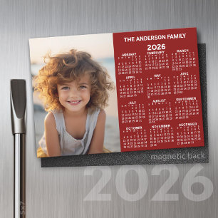 Calendrier magnétique - Photo Pleine Année Vue Mod