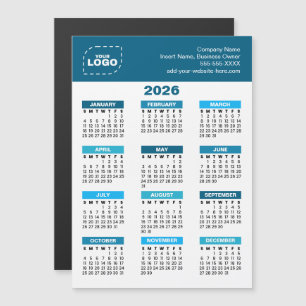 Calendrier magnétique pour entreprise avec logo pe