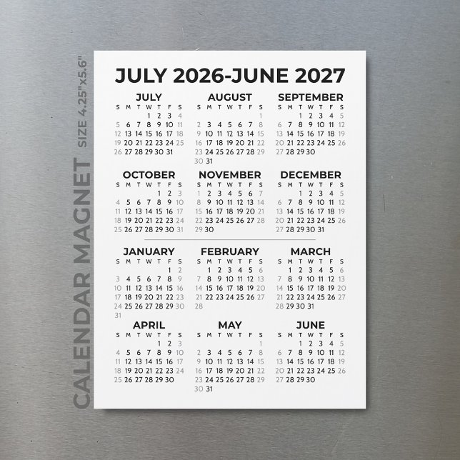 Calendrier Magnétique Simple de l'Année Scolaire 2 (Créateur téléchargé)
