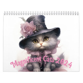 Calendrier Magnificent Cats Calendar 2024