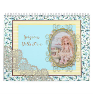 Calendrier Magnifique Dolls Moderne Élégant