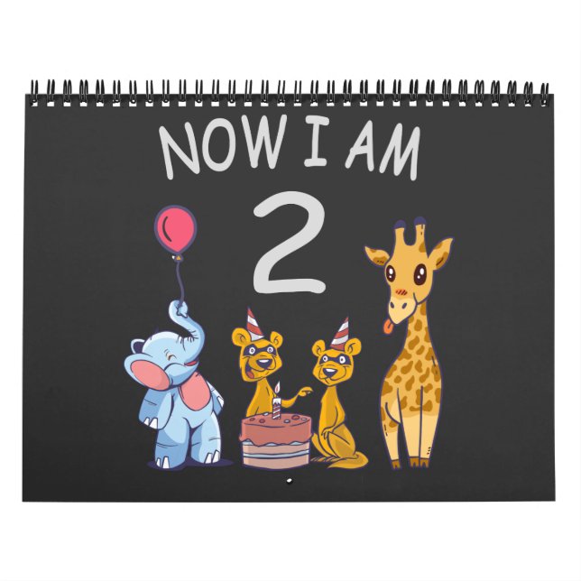 Calendrier Maintenant, j'ai 2 ans 2e anniversaire au Zoo (Protection)