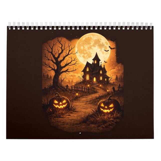 Calendrier Maison hantée épouvantable Halloween  (Protection)