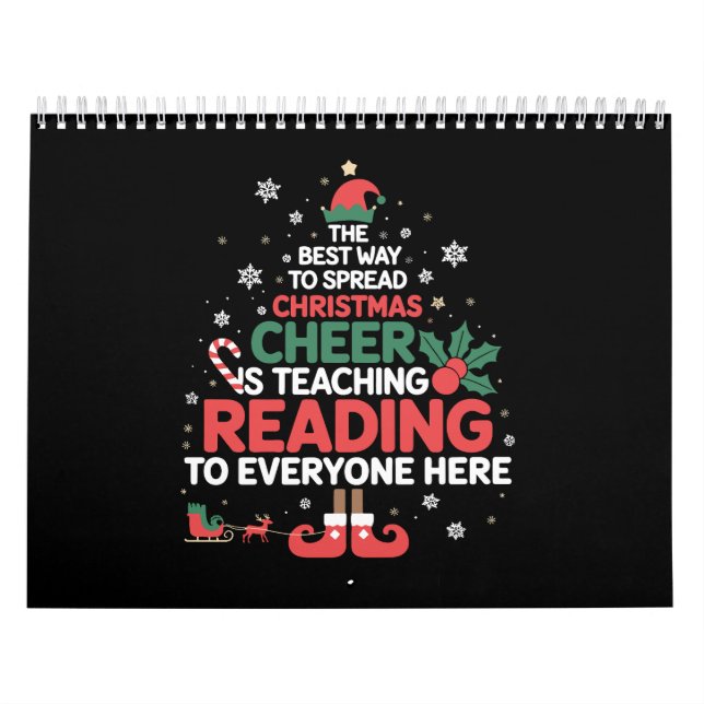 Calendrier Maître de lecture lutin de Noël Xmas Cheer  (Protection)