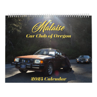 Calendrier Malaise Car Club de l'Oregon 12 mois 2024 Calendri
