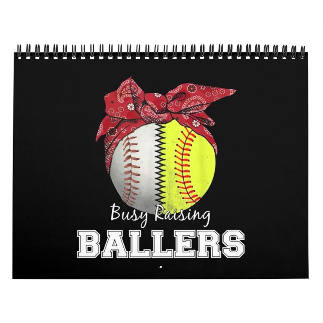 Calendrier Maman de baseball de softball de levage occupé Bal (Protection)