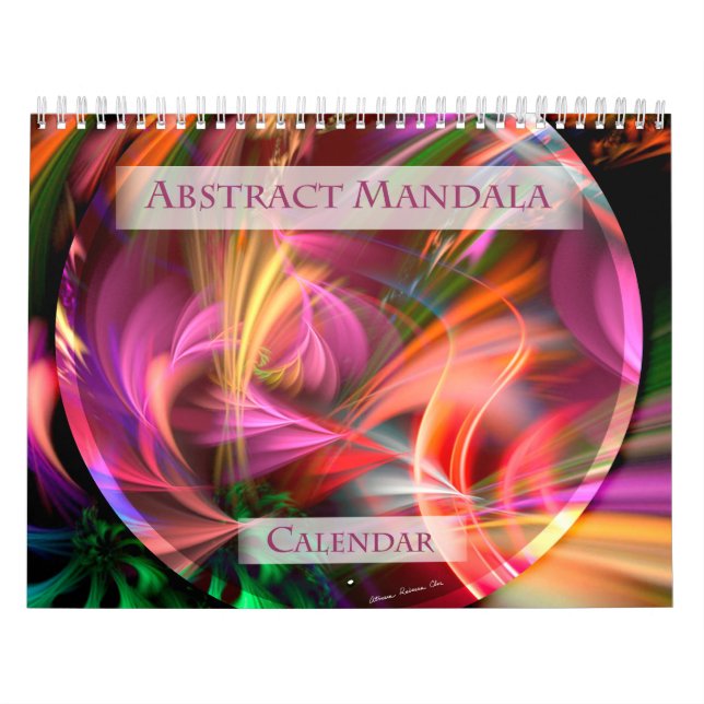 Calendrier Mandala Abstrait (Protection)
