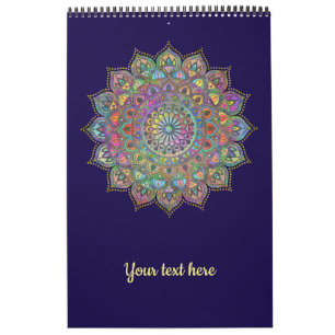 Calendrier Mandala Inde Style 1