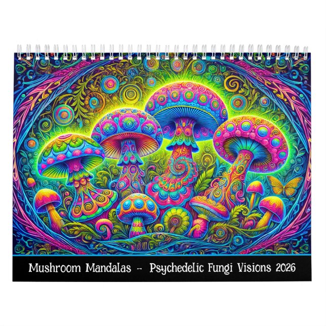 Calendrier Mandalas de champignons – Visions de champignons p (Protection)