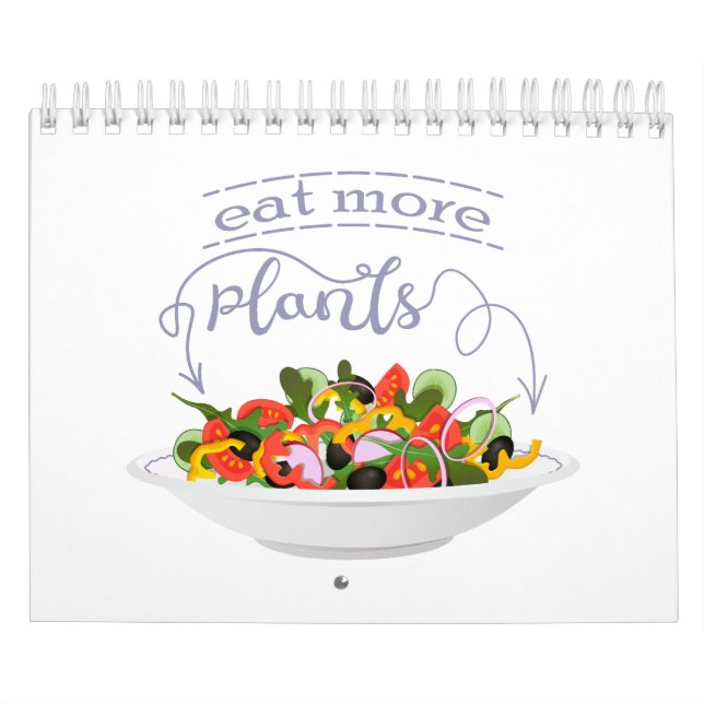 Calendrier Mangez plus de plantes frais motivation salade let (Protection)