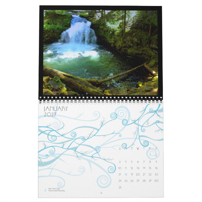 Calendrier Manières de l'eau du nord-ouest (Jan 2027)