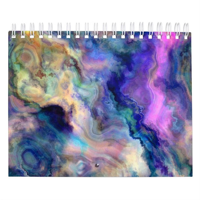 Calendrier Marbre coloré (Protection)