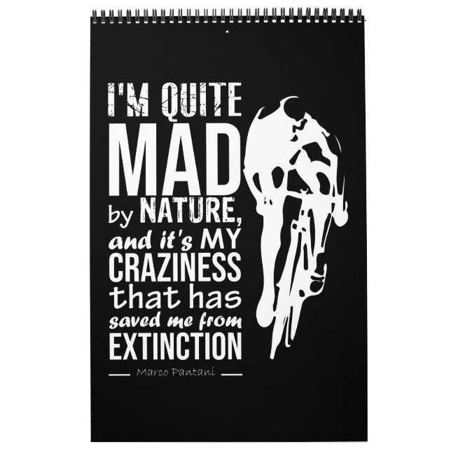 Calendrier Marco Pantani Dit Il Pirata Cycling Légende (Protection)