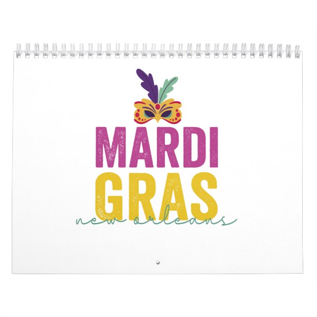 Calendrier Mardi Gras New Orleans 2024 Carnival Cadeau (Protection)
