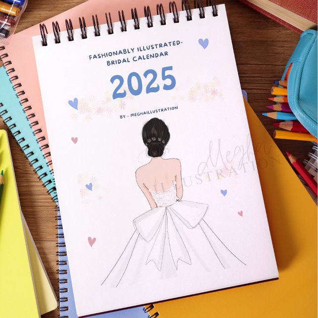 Calendrier Mariées, illustration de mode, mariage (Créateur téléchargé)