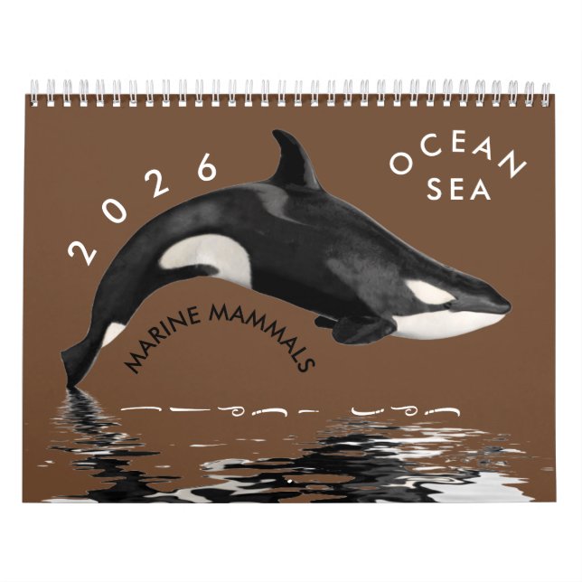 Calendrier Marine mammals calendar (Protection)