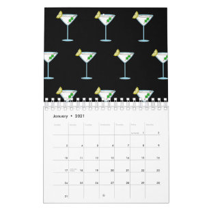 Calendrier Martini Amateurs De Cocktail Bar De Verre Alcool