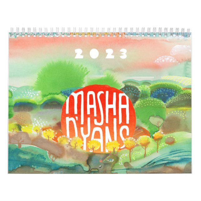 Calendrier Masha D'yans 2023 WALL CALENDAR (Protection)