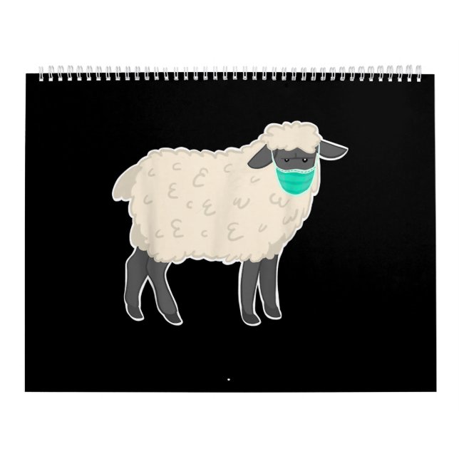 Calendrier Masque simple à porter pour les moutons | Cadeau a (Protection)