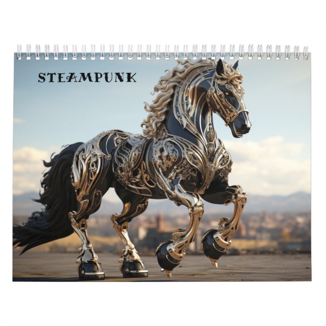 Calendrier Mechanical Steampunk Stallions (Protection)