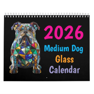 Calendrier Medium Dog Glass Calendar