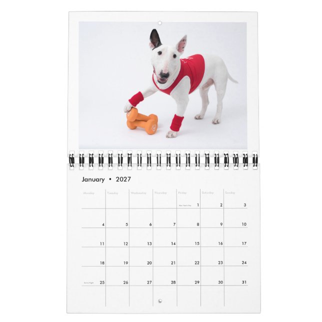 Calendrier MediumCalendar de deux pages, blanc (Jan 2027)