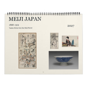 Calendrier Meiji Japon 1868–1912 Douze Œuvres d'Art 2027