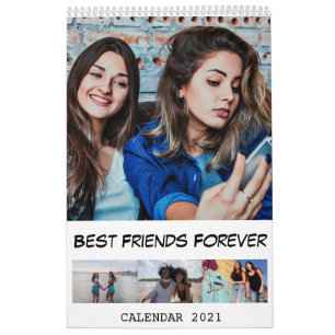 Calendrier Meilleurs amis de la photo personnalisée moderne 