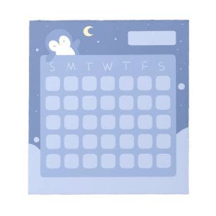 Calendrier Mémo Bloc-notes Carnet de notes Pingoui