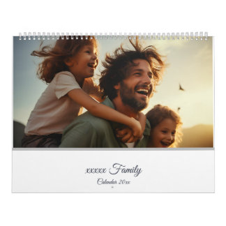 Calendrier Mémoires minimalistes de famille multi-photos mode
