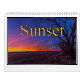 Calendrier mensuel de coucher du soleil par Tom