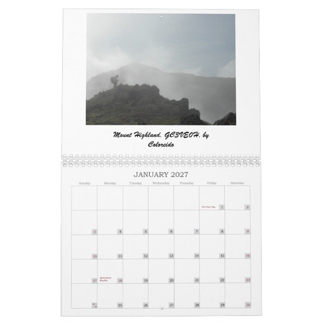 Calendrier mensuel de GeocacheAlaska 2013 (Jan 2027)