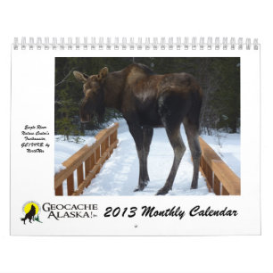 Calendrier mensuel de GeocacheAlaska 2013