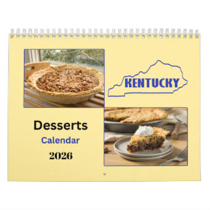 Calendrier mensuel des desserts du Kentucky 2026
