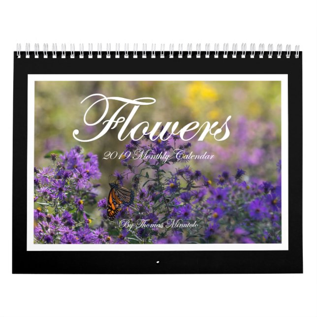 Calendrier mensuel des fleurs 2019 par Tom (Protection)