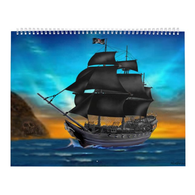 CALENDRIER MENSUEL PIRATE (Protection)