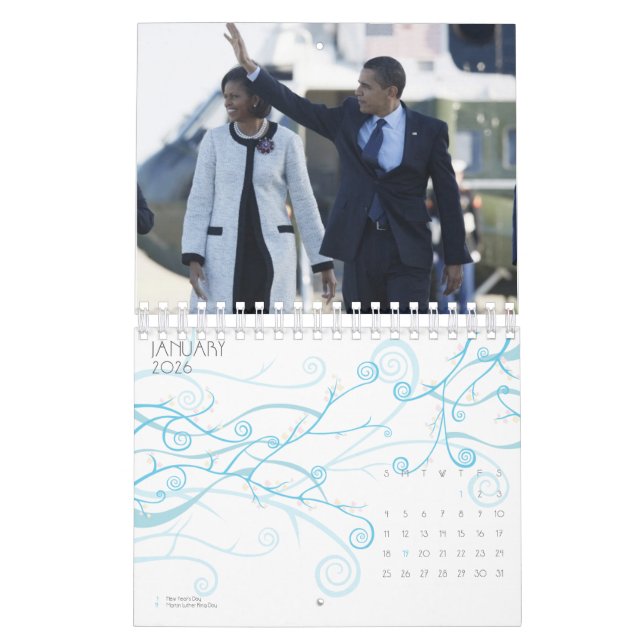 CALENDRIER MICHELLE OBAMA AVENTURE EUROPÉENNE (Jan 2026)