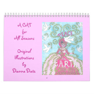 Calendrier mignon 2014 de chat - "un chat pendant