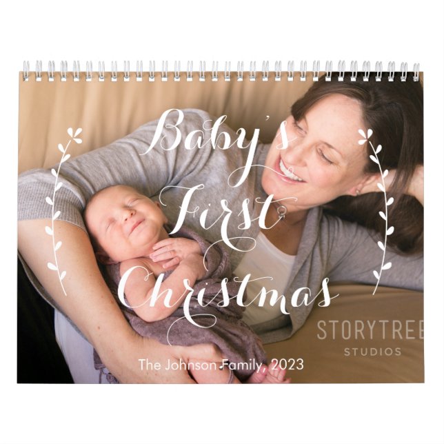 Calendrier mignon 2023 Bébés premier Noël (Protection)