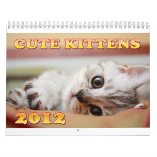 Calendrier mignon des chatons 2012