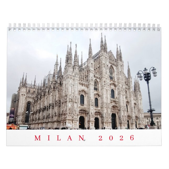 Calendrier Milan 2026 calendar (Protection)