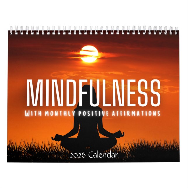 Calendrier Mindfulness Positive Affirmations 2026 Calendar (Protection)