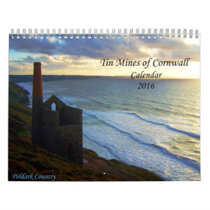 Calendrier Mines d'étain de Cornwall Photographies Calendrie